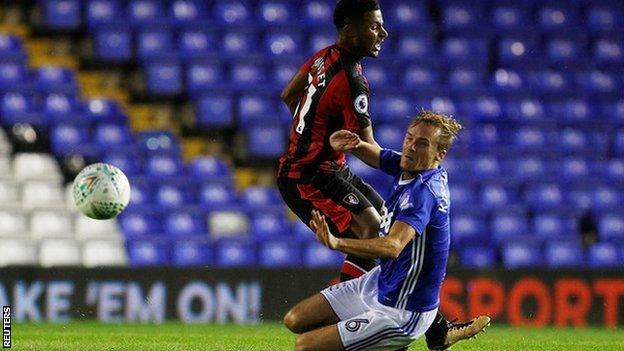 Recalled Birmingham City midfielder Maikel Kieftenbeld halts Cardiff striker Junior Hoilett