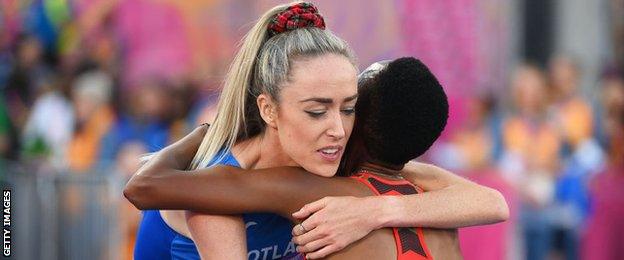 Eiish McColgan and Beatrice Chebet