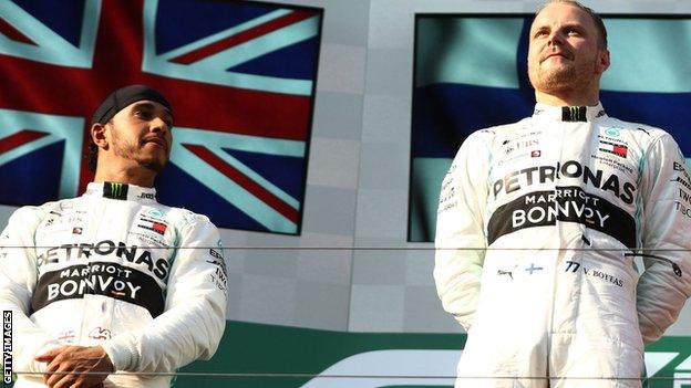 Lewis Hamilton and Valtteri Bottas