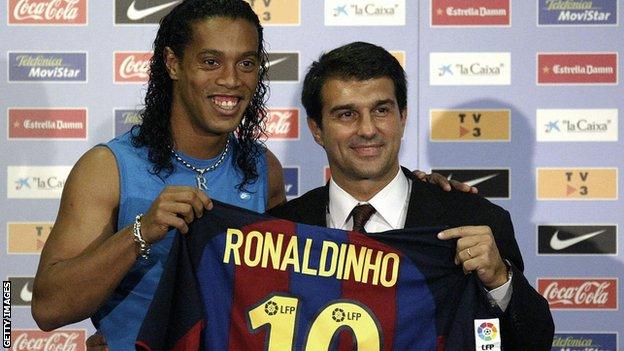 Joan Laporta & Ronaldinho