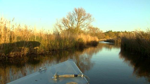 Boating on the broads