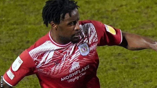 Donervon Daniels has only appeared in two cup games for Crewe since November