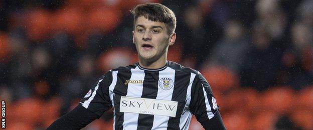 St Mirren midfielder Kyle Magennis