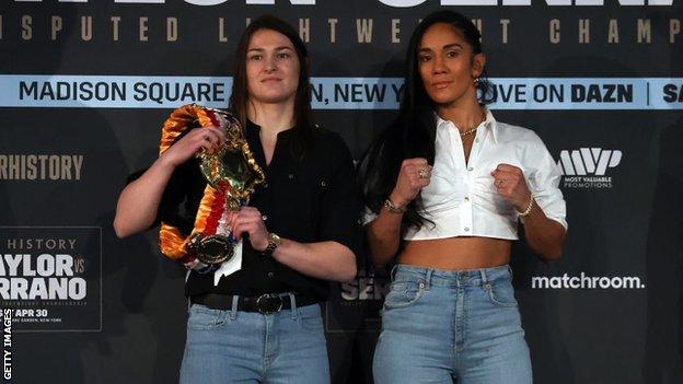 Katie Taylor and Amanda Serrano