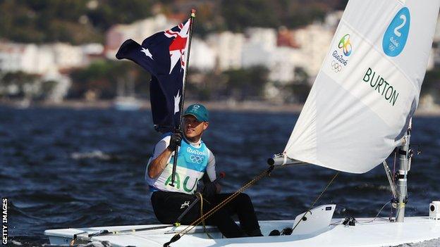 Gold medal winner Tom Burton