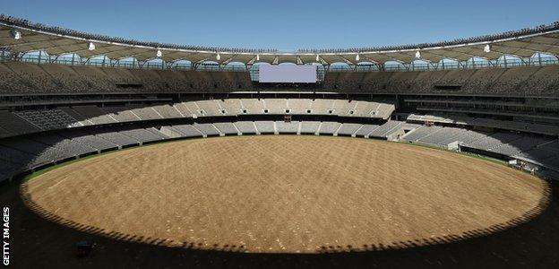 Perth Stadium will be ready to host a one-day international between Australia and England on 28 January