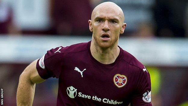 Hearts striker Conor Sammon