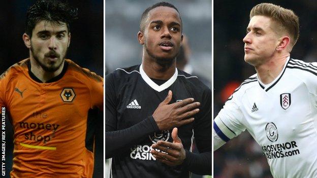 Ruben Neves, Ryan Sessegnon and Tom Cairney