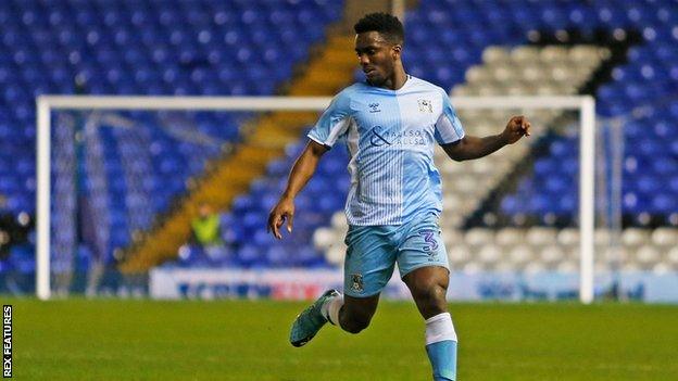 Brandon Mason playing for Coventry City