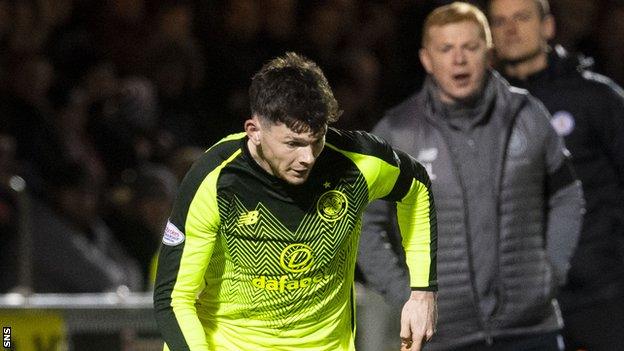 Oliver Burke and Neil Lennon