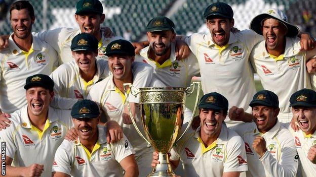 Australia's victory earned them the Benaud-Qadir Trophy, named after former Australian skipper Richie Benaud and Pakistan leg-spinner Abdul Qadir