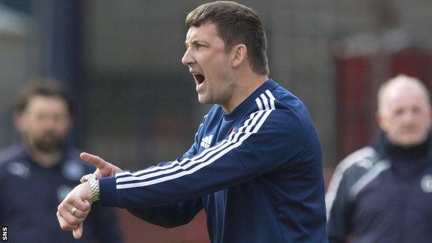 Hamilton Accies player-manager Martin Canning