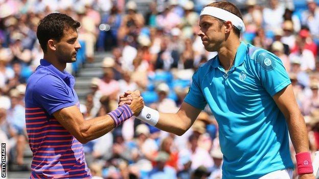 Grigor Dimitrov and Gilles Muller