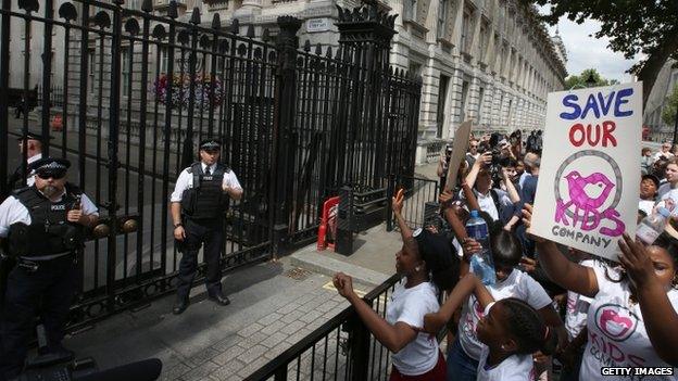 Demonstration to save Kids Company