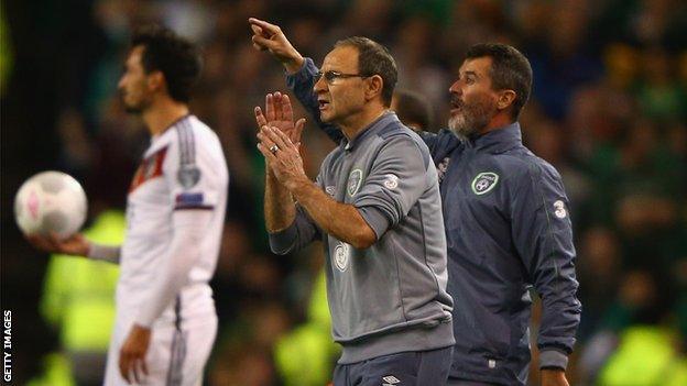 Martin O'Neill and Roy Keane