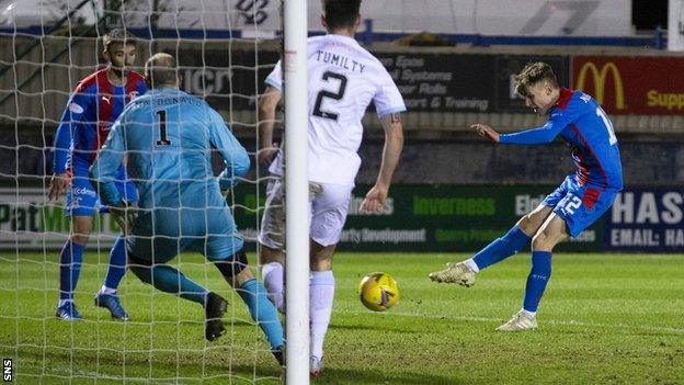 Roddy MacGregor missed a golden first-half chance for Inverness Caley