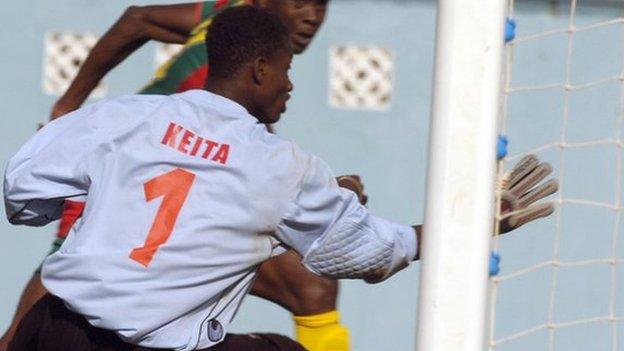 Guinea goalkeeper Abdoulaziz Keita