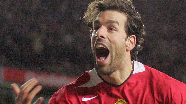 Ruud Van Nistelrooy of Manchester United