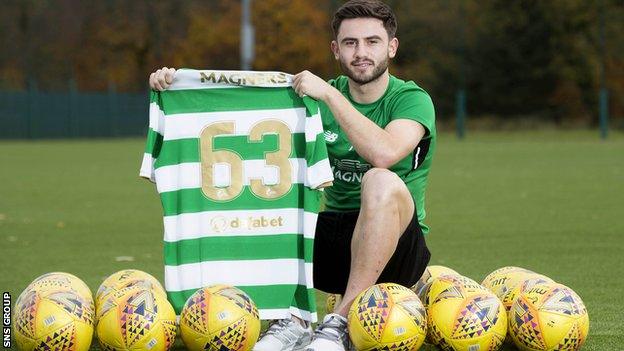 Celtic winger Patrick Roberts