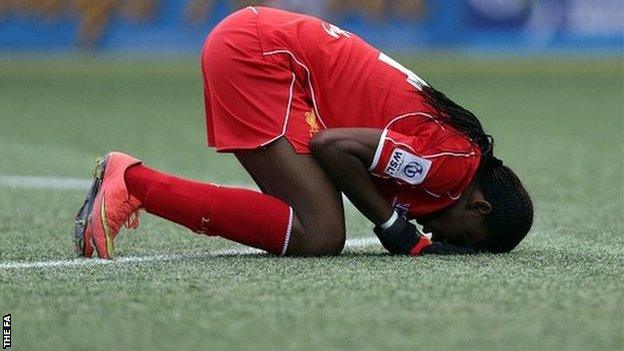 Asisat Oshoala of Liverpool Ladies