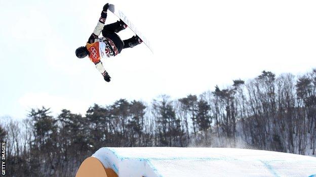 Max Parrot in action at the Winter Olympics