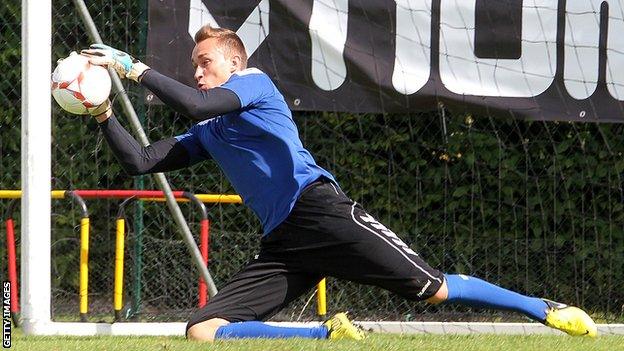 Dundee goalkeeper Jeremy Malherbe