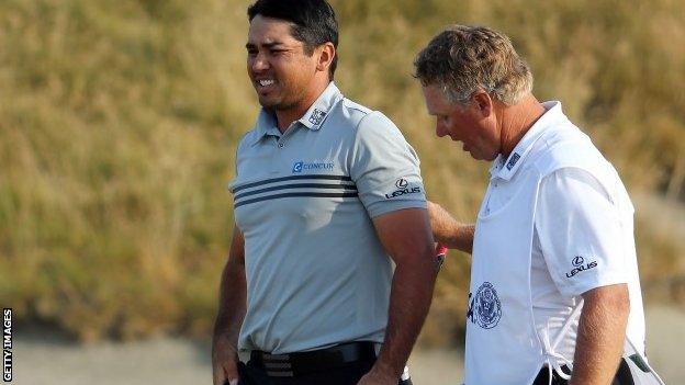 Jason Day and caddie Colin Swatton