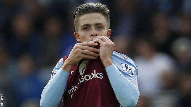 Aston Villa midfielder Jack Grealish