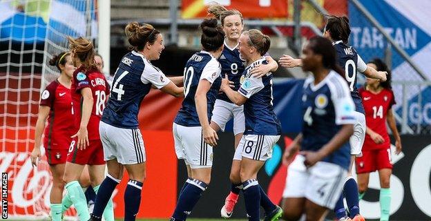 Erin Cuthbert gave Scotland hope with a well-worked goal in 68 minutes