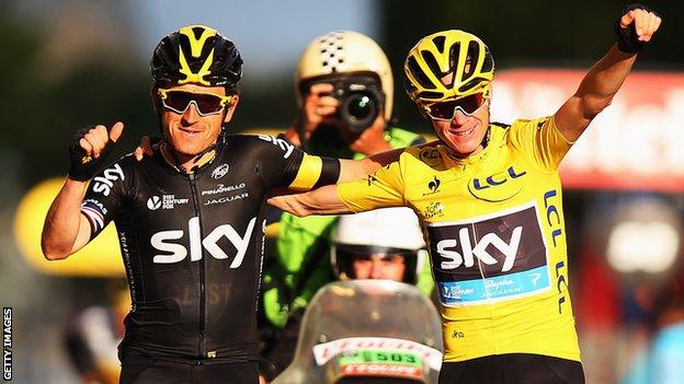 Geraint Thomas finished 15th in the 2015 Tour de France while helping Team Sky leader Chris Froome take the title