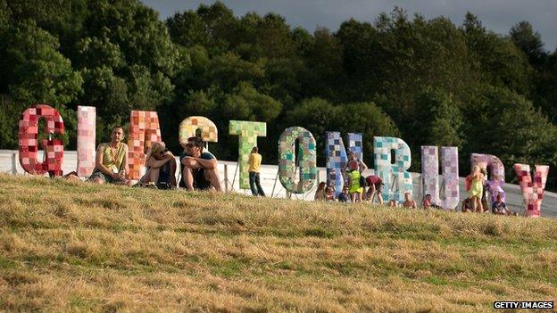 Glastonbury sign