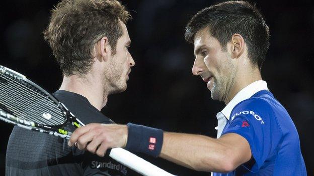 Andy Murray and Novak Djokovic