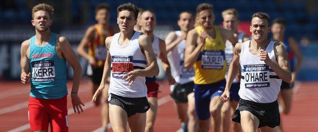 The end of the 2017 Team trials 1500m