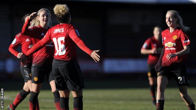 Lauren James is congratulated