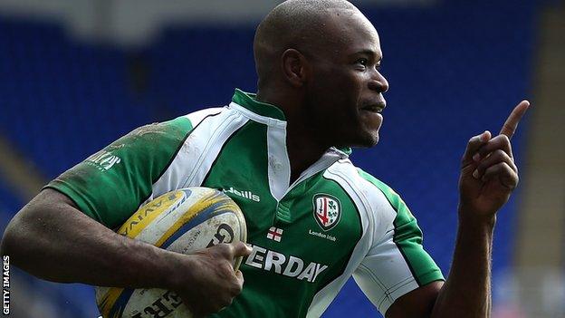 London Irish's Topsy Ojo