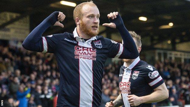 Ross County striker Liam Boyce