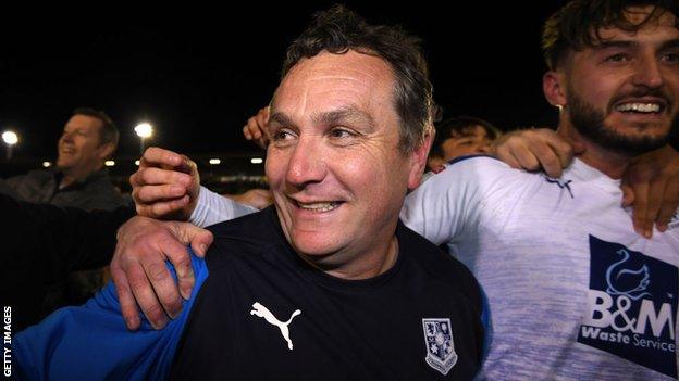 Micky Mellon led Tranmere Rovers to consecutive promotions in his four-year reign