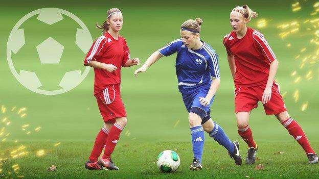 Women playing football