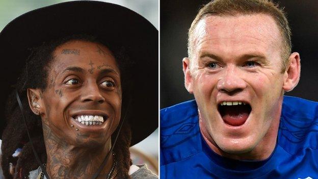 Lil Wayne and Wayne Rooney