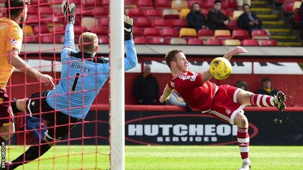 Adam Rooney scored on his return from injury