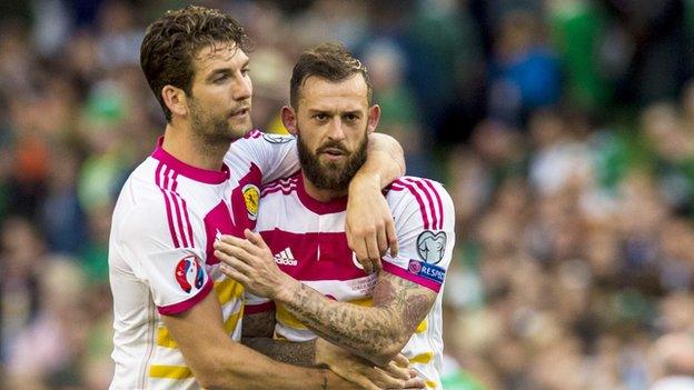 Charlie Mulgrew (left) and Steven Fletcher