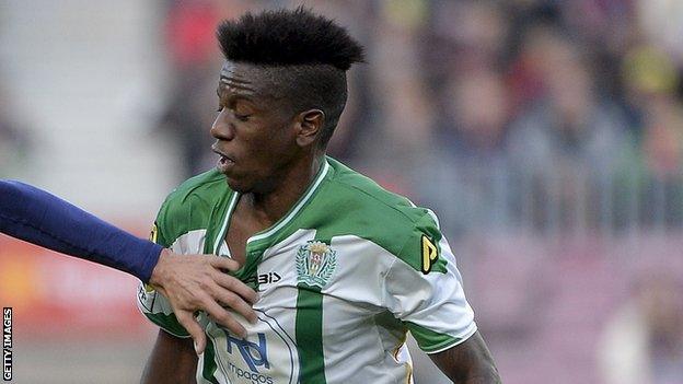 The late Patrick Ekeng in action with Spanish side Cordoba