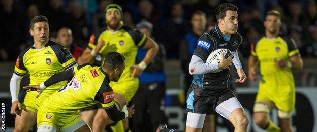 Glasgow opened their European campaign with a 42-13 win over Leicester