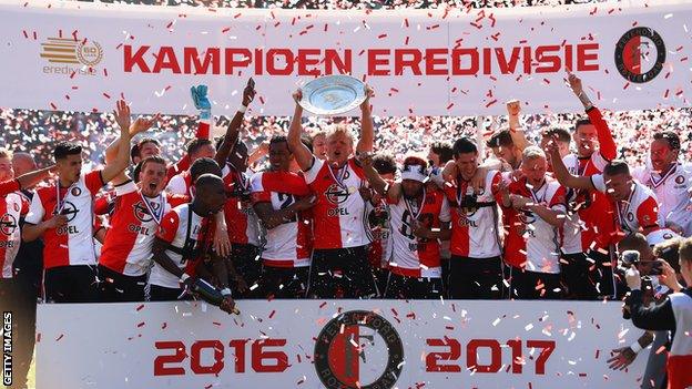 Van Brockhorst's Feyenord pipped star-packed Ajax to end the club's 18-year title wait in 2017