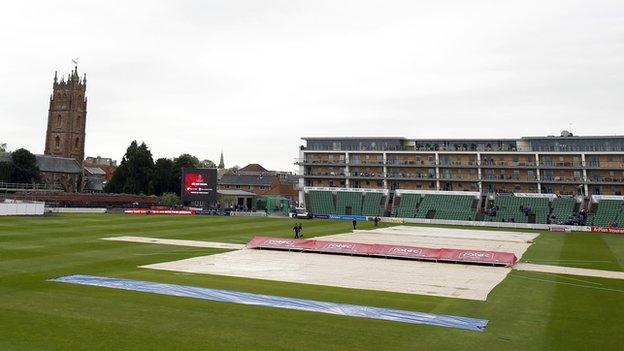 Taunton in the rain