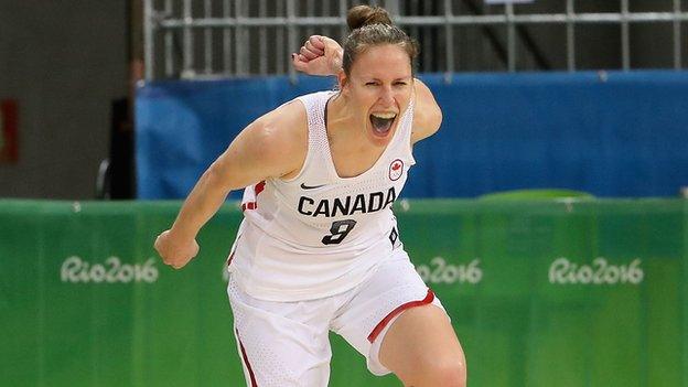 Candian basketball player Kim Gaucher