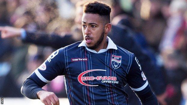 Ross County left-back Jamie Reckord