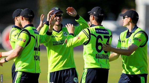 Ireland won by a single run after a dramatic finish at Malahide Castle