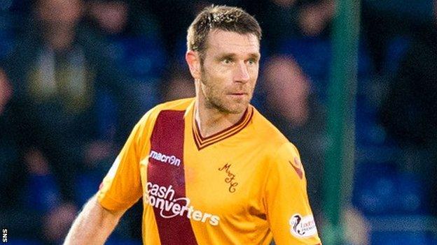 Motherwell defender Stephen McManus