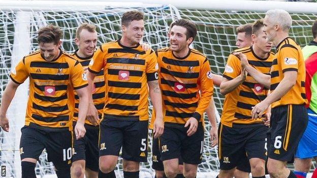 Alloa celebrate